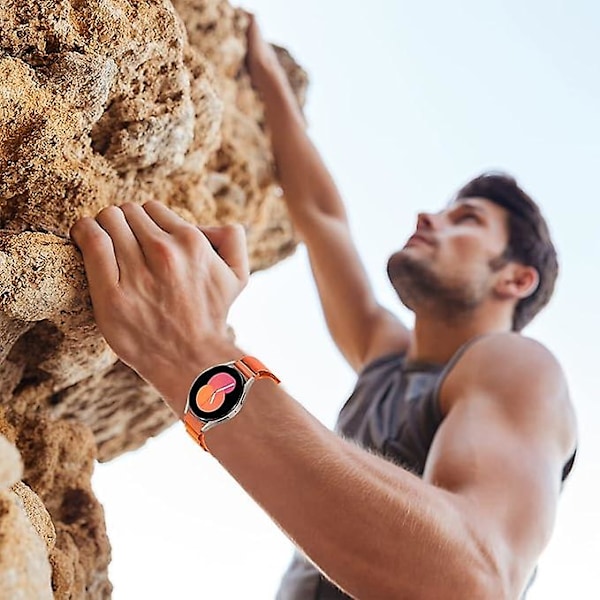 Loop-ranneke, yhteensopiva Samsung Galaxy Watch 5/4 40mm 44mm/watch5 Pro:n kanssa, 20mm säädettävä urheilullinen nylon G-koukku korvaava Huawei Watchille, Amazfit Gts:lle