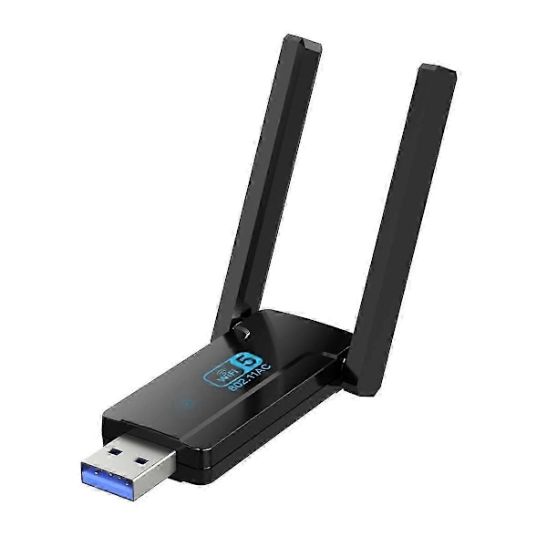 Trådløs Usb Wifi Adapter Til Stationær Pc, 1300mbps Wifi Netværksadapter 2.4g/5ghz, Trådløs Adapter Til Windows 11/10 2024THO