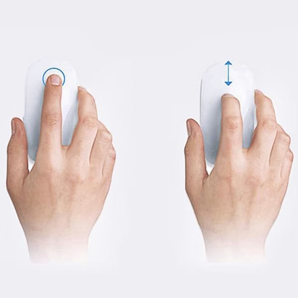 Trådløs Bluetooth Magic Mouse, genopladelig lydløs computermus, slank ergonomisk PC-mus til Apple Macbook