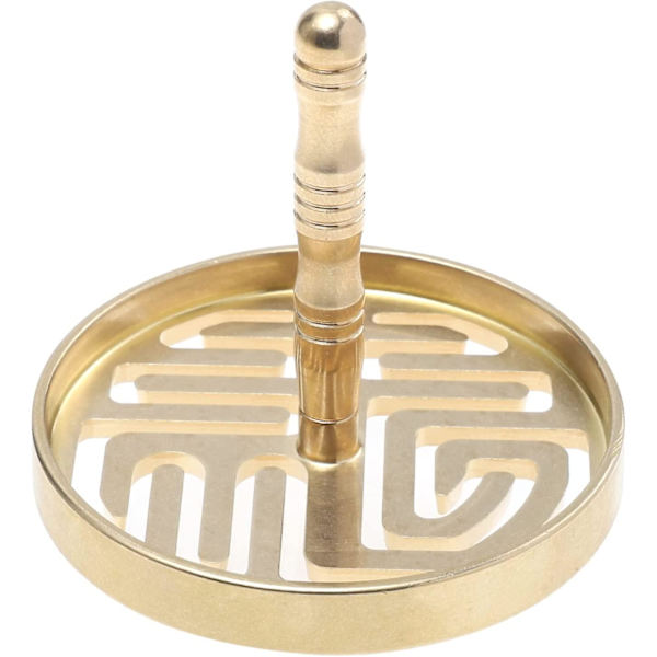 Rökelseform i mässing, rökelsekonform, rökelseaskverktyg, rökelsetillverkningssats för gör-det-själv-doft, yoga, meditationstillbehör (6 cm)