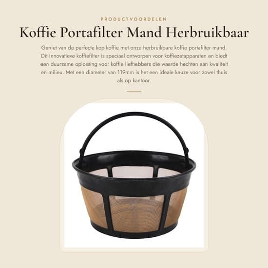- Genanvendeligt kaffefilter - Kaffefilter i rustfrit stål