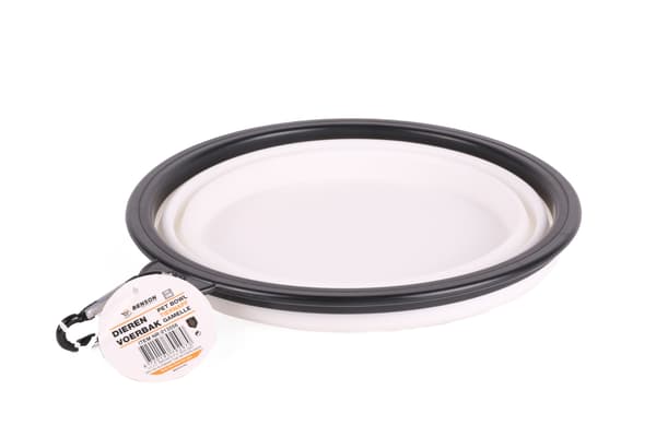 Foldbar madskål 19 cm hvid
