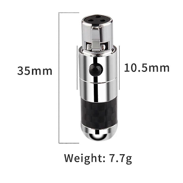 XLR Hun-stik 4-Pin Rhodium Belagt Audio Stik HIFI Mikrofon Jack XLR Balance Kabel Hovedtelefon Adapter