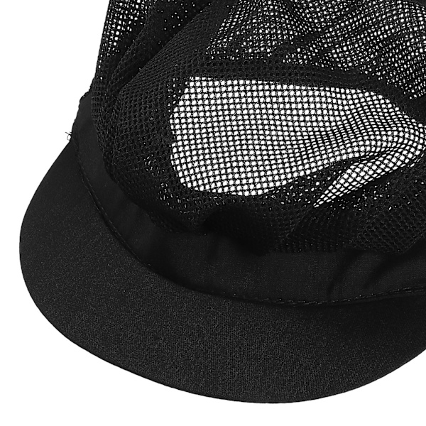 Justerbar elastisk andningsbar mesh kockmössa för köksarbete