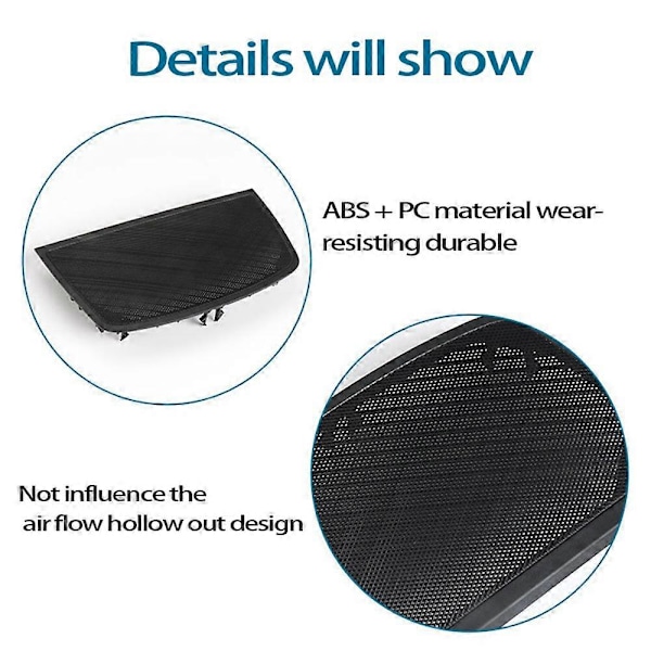 Dashboard Højttaler Cover Panel Gitter Højttaler Net Cover til X5 E70 2006-2013 X6 E71 2008-2014 51457161796