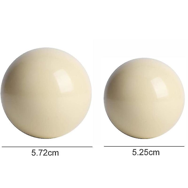 1 stk Billard Kule 52,5/57,2 mm Standard Vanlig Svart 8 Ball Snooker Trening Utskifting Øvelse Billard Laget Av Harpiks