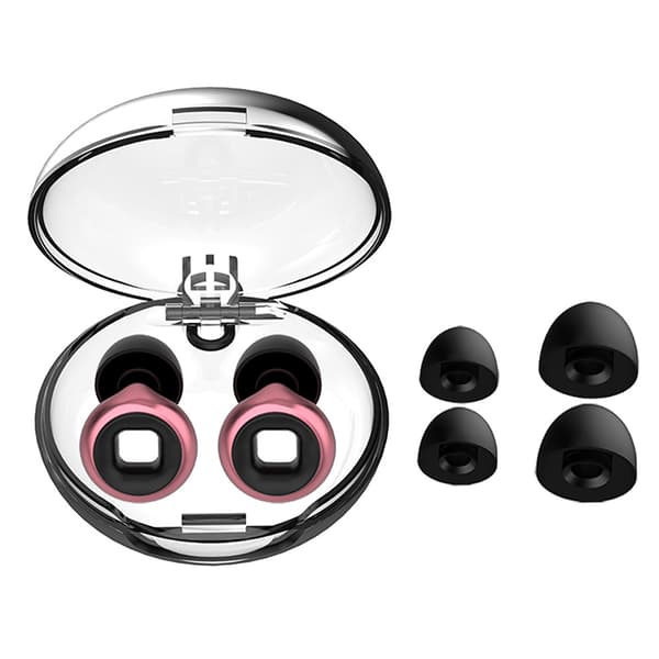 Noise-cancelling earplugs with good sound insulation Black