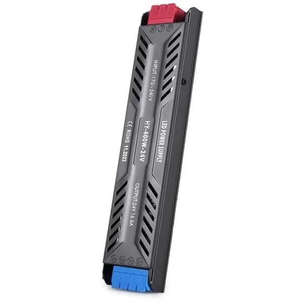 220V til 24V 400W 16.6A Transformator, Ultratynn LED-driver, DC Strømadapteromformer