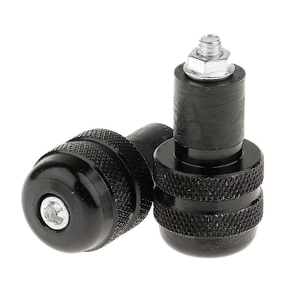 Styrändspluggar för Motorcykel 7/8\" 22mm Styrhandtag CNC Aluminium Svart