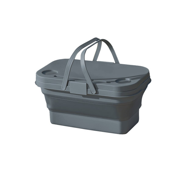 Vikbar Picknickkorg - Beige