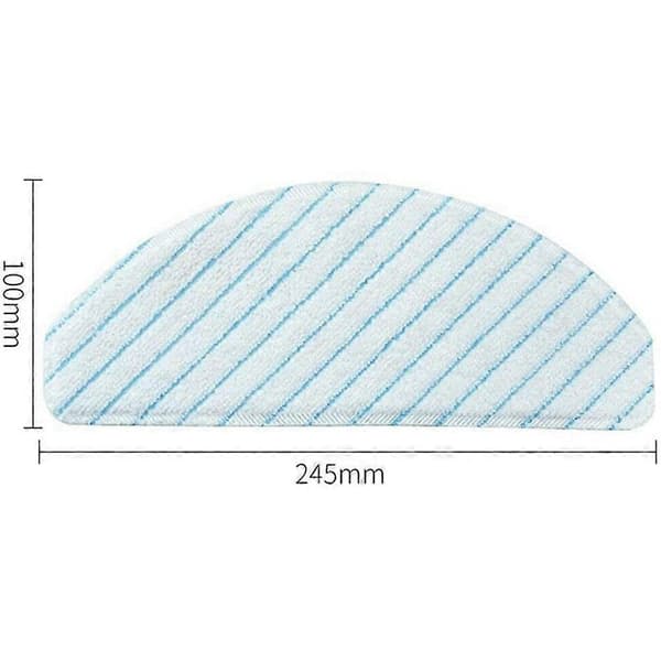 100 st Engångs Mikrofiber Moppdukar för Deebot OZMO T8 T9 N8 Pro+ Dammsugare Delar