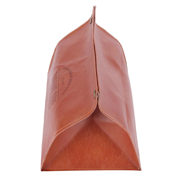 PU Läder Originalitet Tissue Box Skrivbords Tissue Organizer för Sovrum Vardagsrum Orange