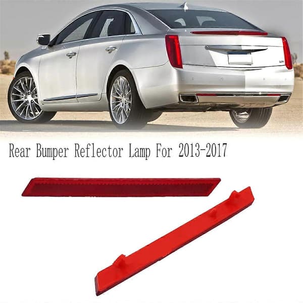 Vänster Höger Stötfångare Reflektor Reflex Ljus Bakre Dimljus Linsmontering för Cadillac XTS 2013-2017
