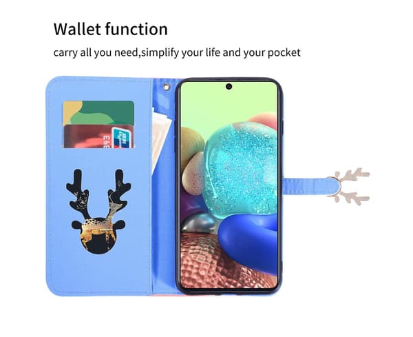 Plånboksfodral för Samsung Galaxy A51 5G - Blå