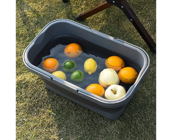 Vikbar Picknickkorg - Grå