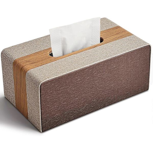 1 Läder Tissue Box, Rektangulär Tissue Box