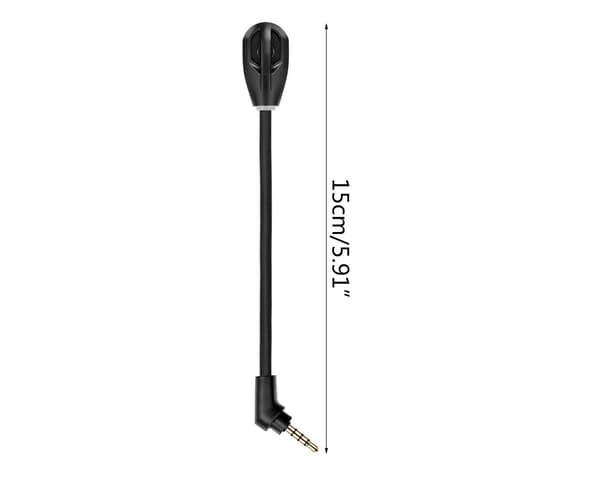 Ersättningsmikrofon 3,5 mm mikrofonbom endast för HyperX Cloud Flight / HyperX Cloud Flight S trådlöst gamingheadset