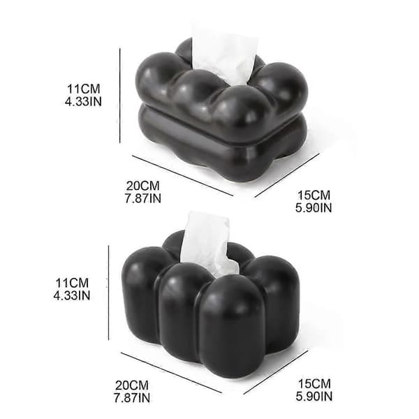 Modern Tissue Box Marshmallows Keramisk Tissuebox Tissuehållare Omslag