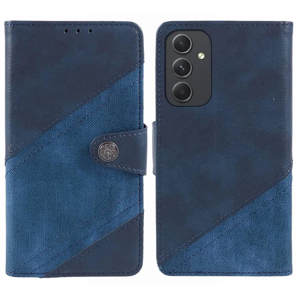 För Samsung Galaxy A15 5G Mobilskal Splitsad PU Läder Plånboksfodral