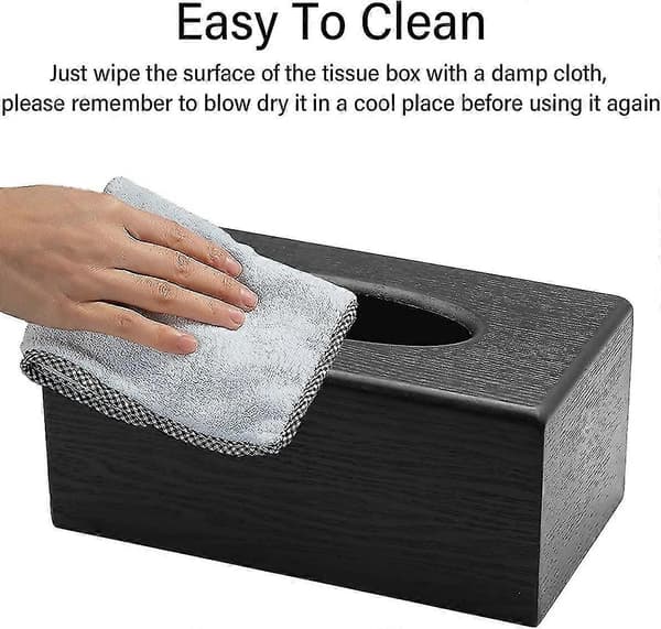 Servettlåda Trä Servettlåda Rektangulär Ansiktsservettdispenser Hållare