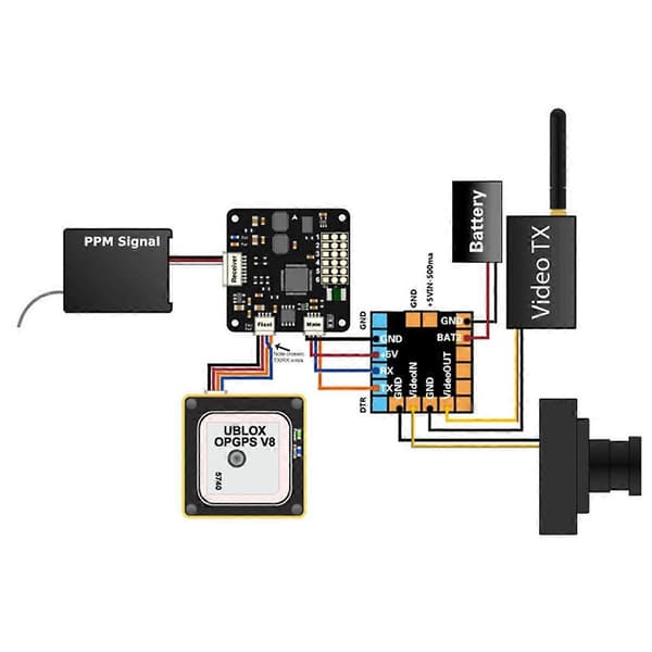FPV Mini Micro-OSD Mini OSD för SP Racing CC3D Naze32 F3 F4 Flight Controller