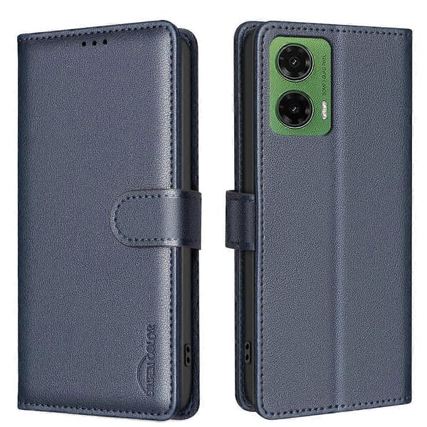 Läder Telefonfodral För Motorola Moto G35