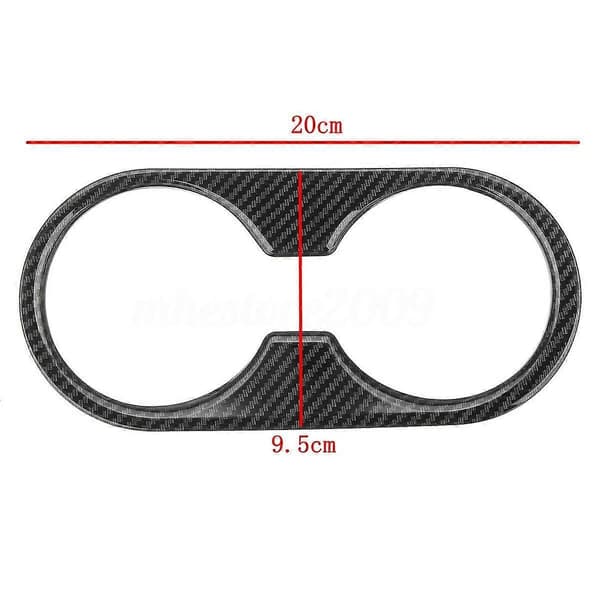 Kolfiberstil ABS Central Konsol Vattenkoppshållare Panel Cover Trim för Mazda CX-3 CX3 2017 201