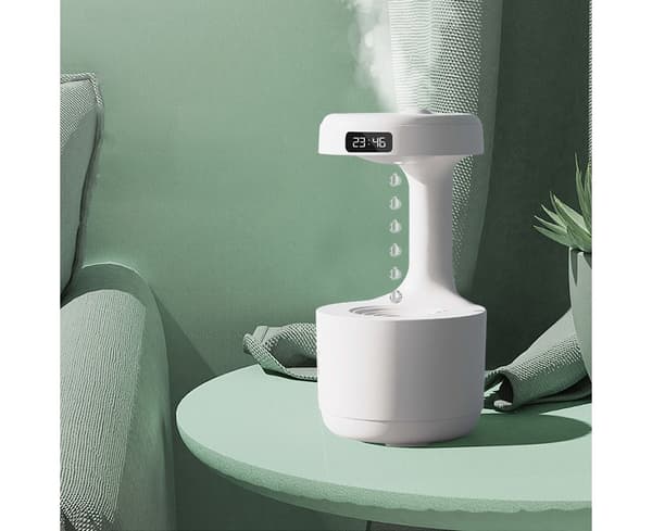 800ml Anti-Gravity Luftfuktare Sval Mist Luftfuktare för Sovrum - Vit