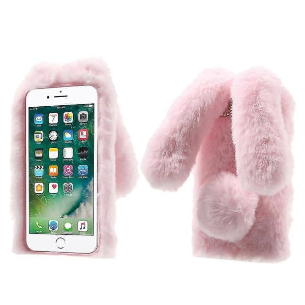 Kaninformad Varm Päls TPU Mobilskal För Iphone Se (2020)