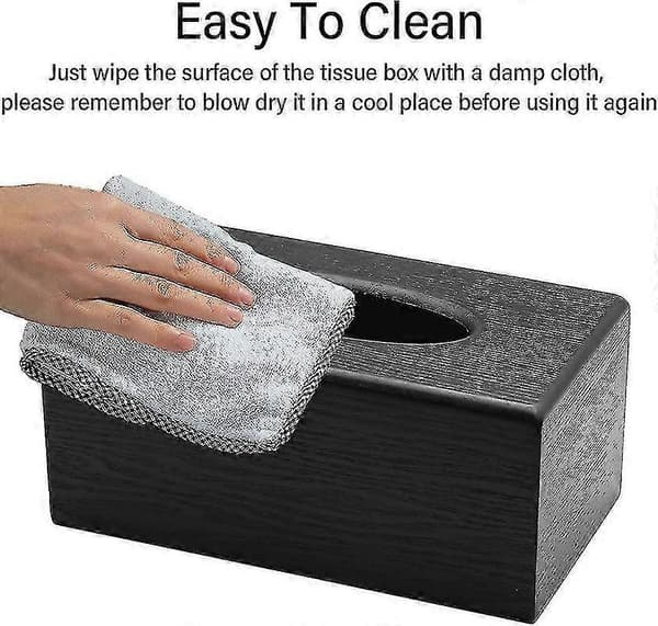 Servettlåda Trä Servettlåda Rektangulär Ansiktsservettdispenser Hållare--