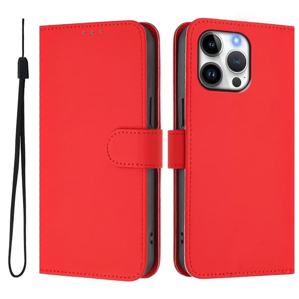 Skinnkänsla Läder Telefonfodral För iPhone 16 Pro Max