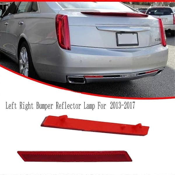 Vänster Höger Stötfångare Reflektor Reflex Ljus Bakre Dimljus Linsmontering för Cadillac XTS 2013-2017