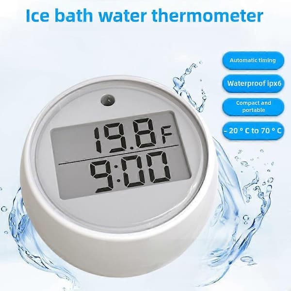Digital isbadstermometer med automatisk timerlarm för kallvattenimmersion