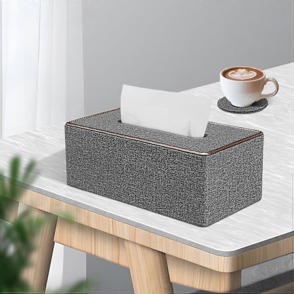 1 Läder Tissue Box, Rektangulär Tissue Box