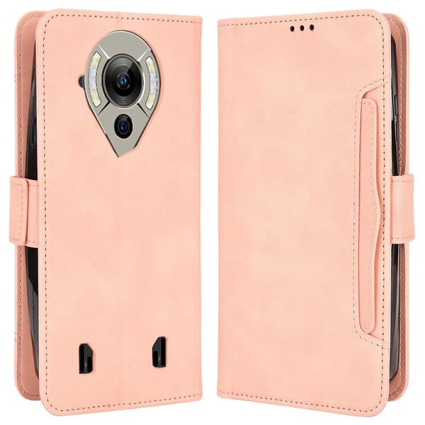 För Oukitel Wp16 Multi-Card Slot Läderfodral Röd