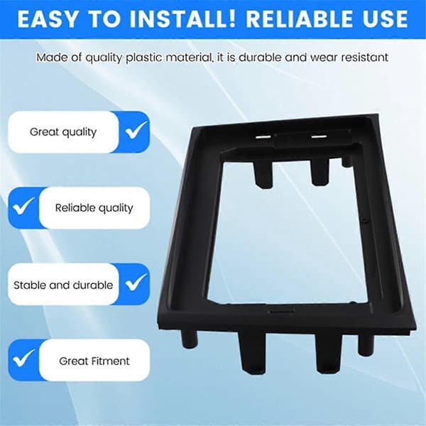 2Din 10,1 tums bilram Fascia Adapter Canbus Box Decoder Android Radio Dash Monteringspanel Kit för
