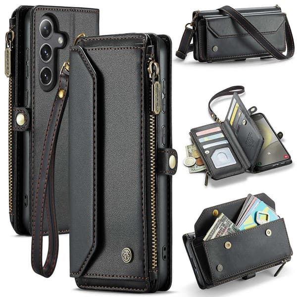 CaseMe Telefonfodral för Samsung Galaxy S24 Läderfodral