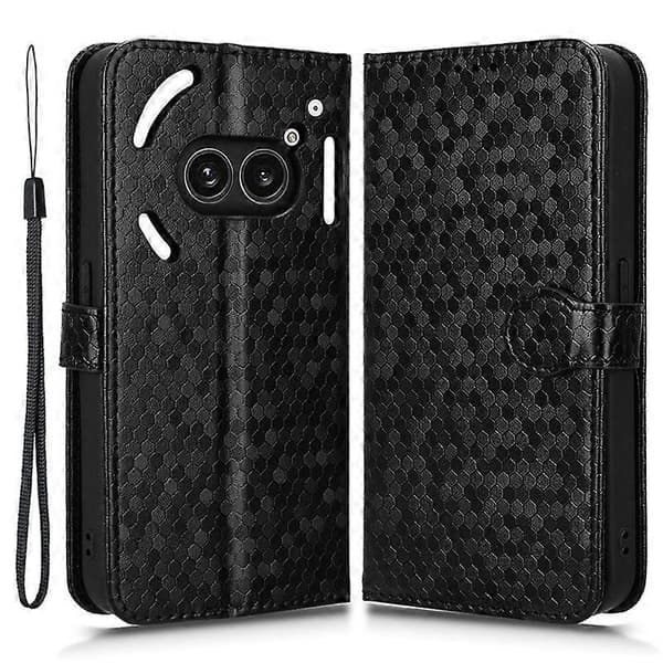 Plånboksfodral med prickar och magnetstängning för Nothing Phone (2a) Plus/Phone (2a)