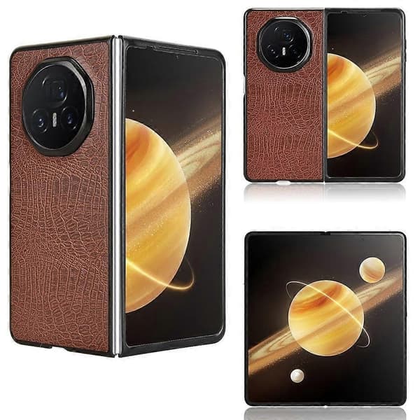 Telefonfodral med krokodilstruktur för Honor Magic V3