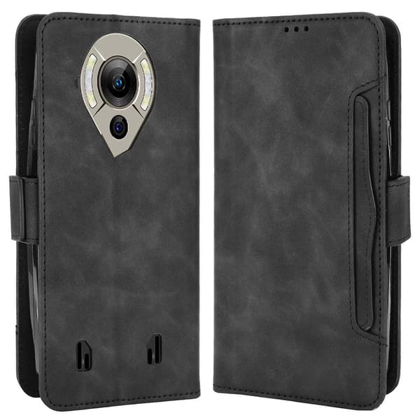 För Oukitel Wp16 Multi-Card Slot Läderfodral Röd