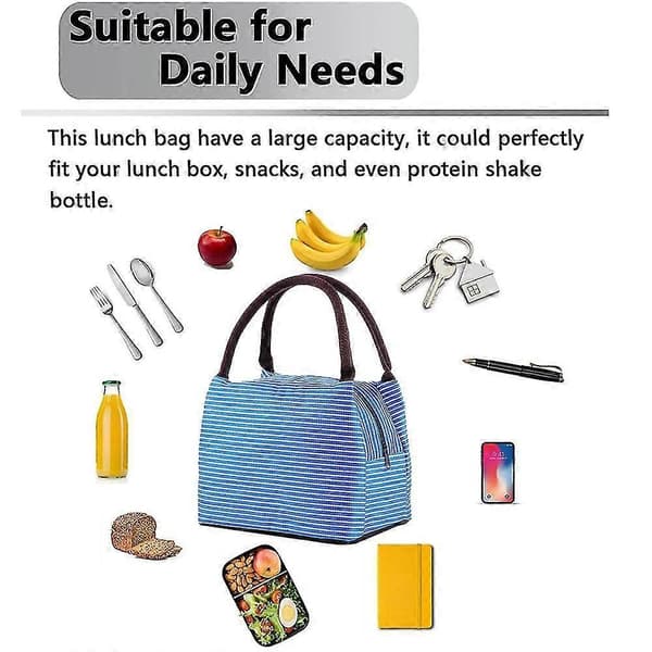 Lunchlåda med lunchisoleringsväska i canvas