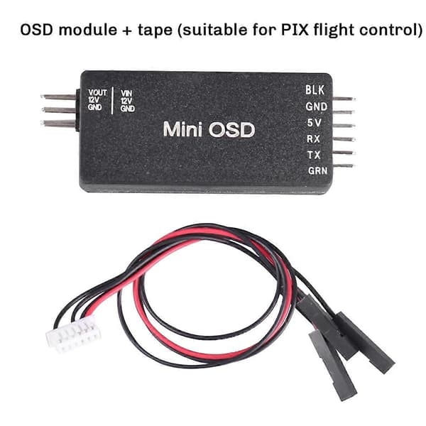 Flygkontrollmodul för PIX//Pixhack Flight Control OSD-modul Mini OSD Visningsbar Flygdata Mo