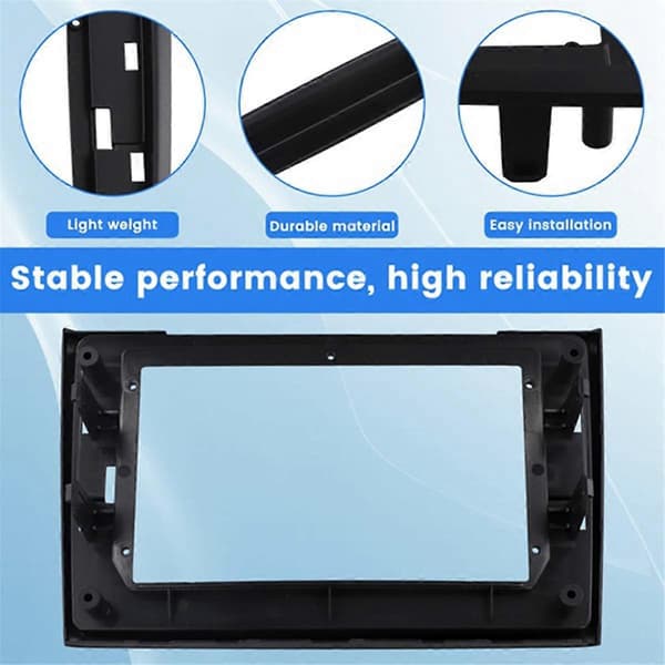2Din 10,1 tums bilram Fascia Adapter Canbus Box Decoder Android Radio Dash Monteringspanel Kit för