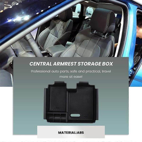 Central Armrest Förvaringslåda Bil Organizer för Land Range Rover Evoque 2009-2013 Container Hållare Tra