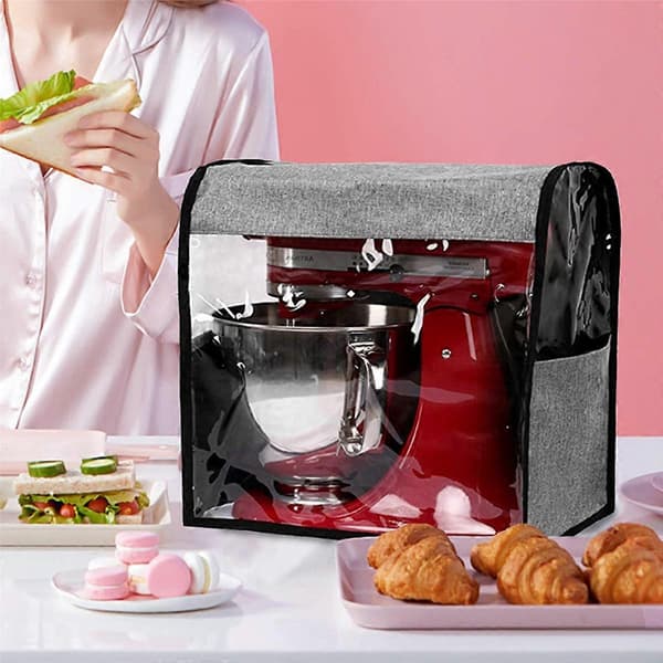 Dammskydd för KitchenAid köksmaskin och extra tillbehör, Grå
