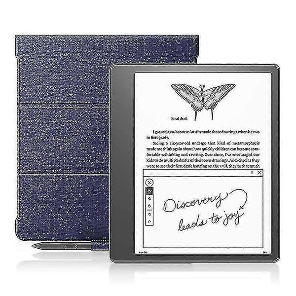 Ställfodral för Amazon Kindle Scribe Pu Läder + Tpu Pennfack E-läsare Skyddsfodral