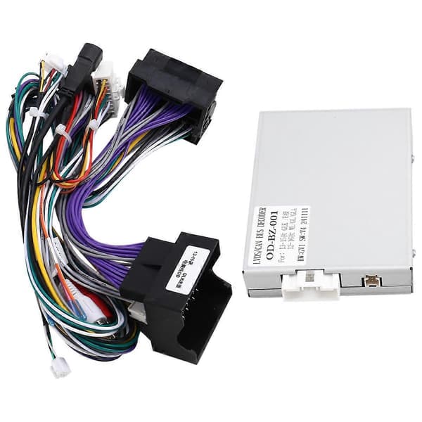 Bil 16-stifts Kabelhärva Adapter Canbus Box Decoder Android Radio Strömkabel för Benz GLK X204 GLC