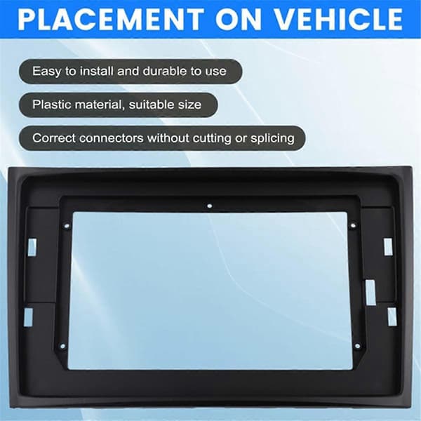 2Din 10,1 tums bilram Fascia Adapter Canbus Box Decoder Android Radio Dash Monteringspanel Kit för