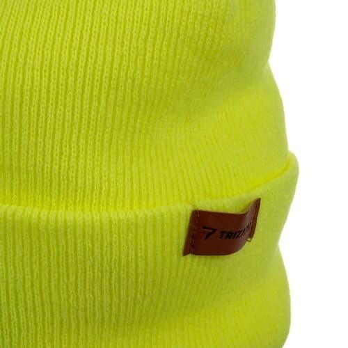 LED-mössa med USB-uppladdningsbart ljus, neon-gul, unisex vintermössa, 3 ljuslägen