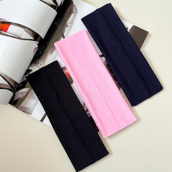 Sort Hårbøjle, Unisex, Yedtreg 2-pak Mode Hårbøjle (Sort/Pink)